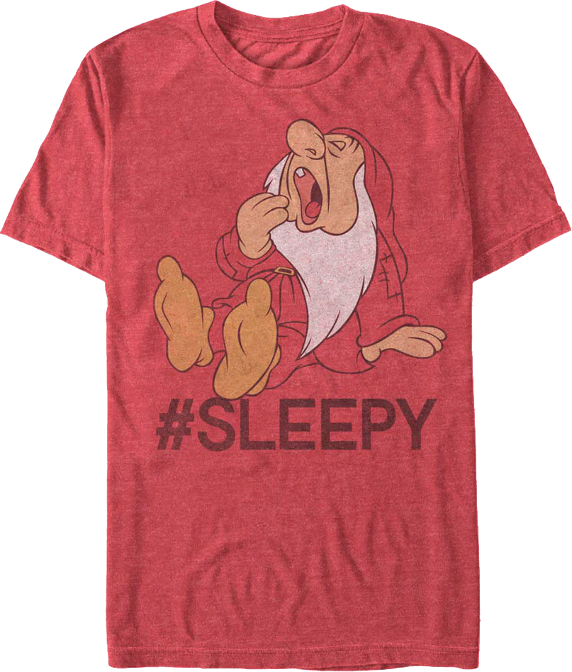 Sleepy Snow White and the Seven Dwarfs T-Shirt