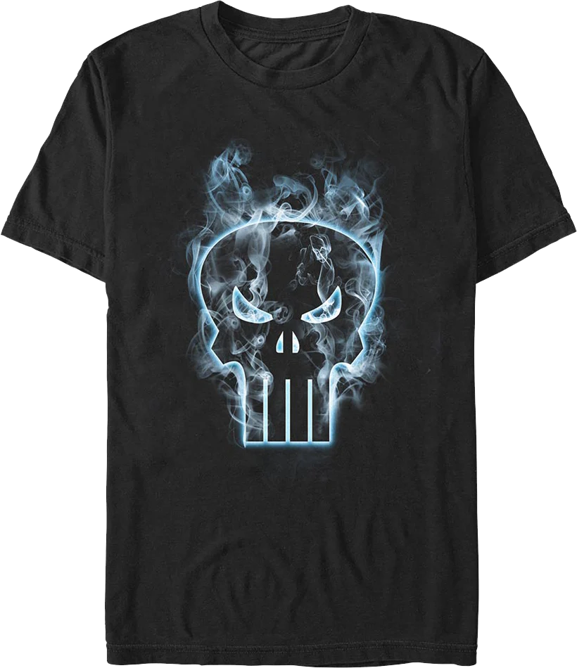 Smoking Skull Logo Punisher Marvel Comics T-Shirt
