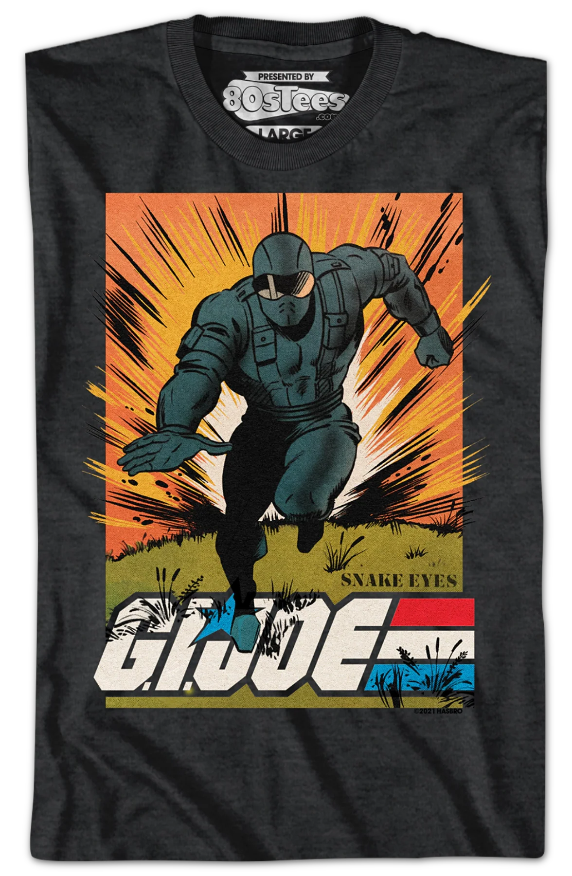 Snake Eyes Escape GI Joe T-Shirt - Image 2