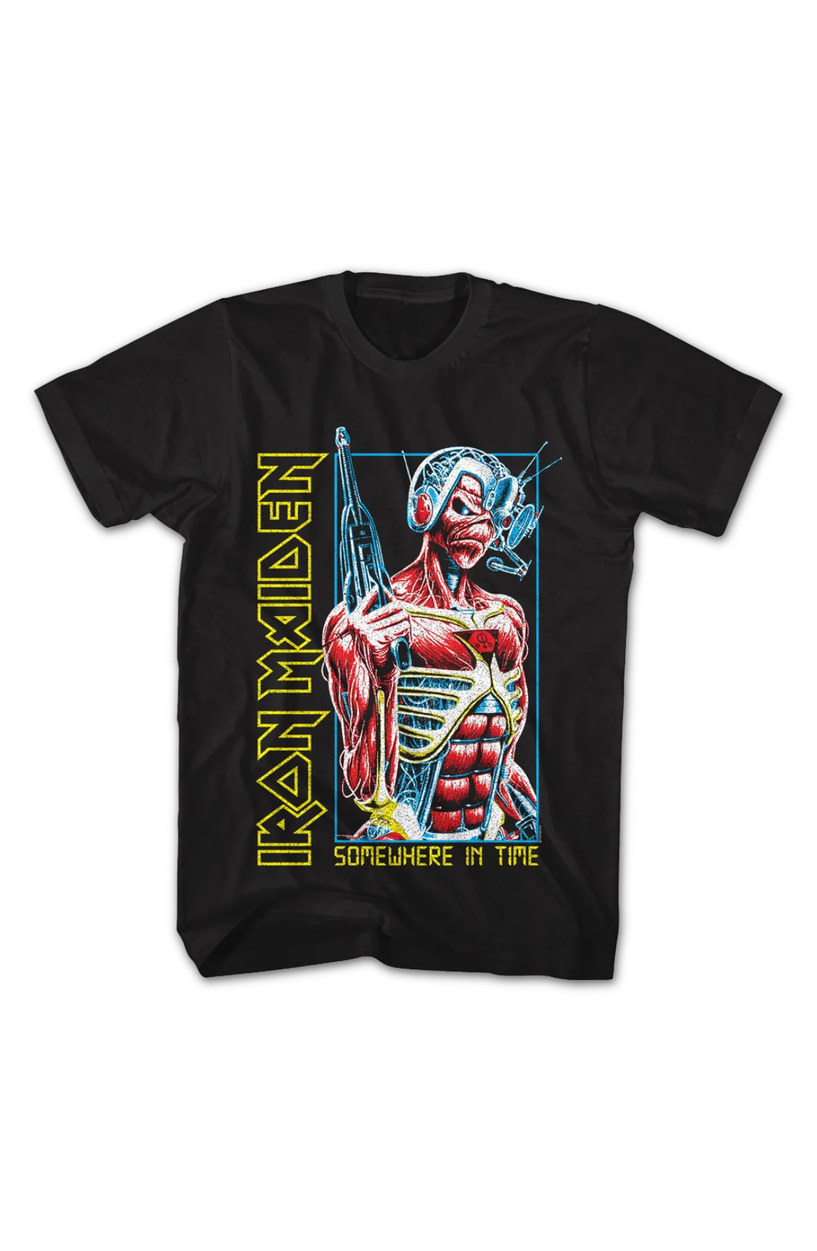 Somewhere In Time Cyborg Iron Maiden T-Shirt - Image 2
