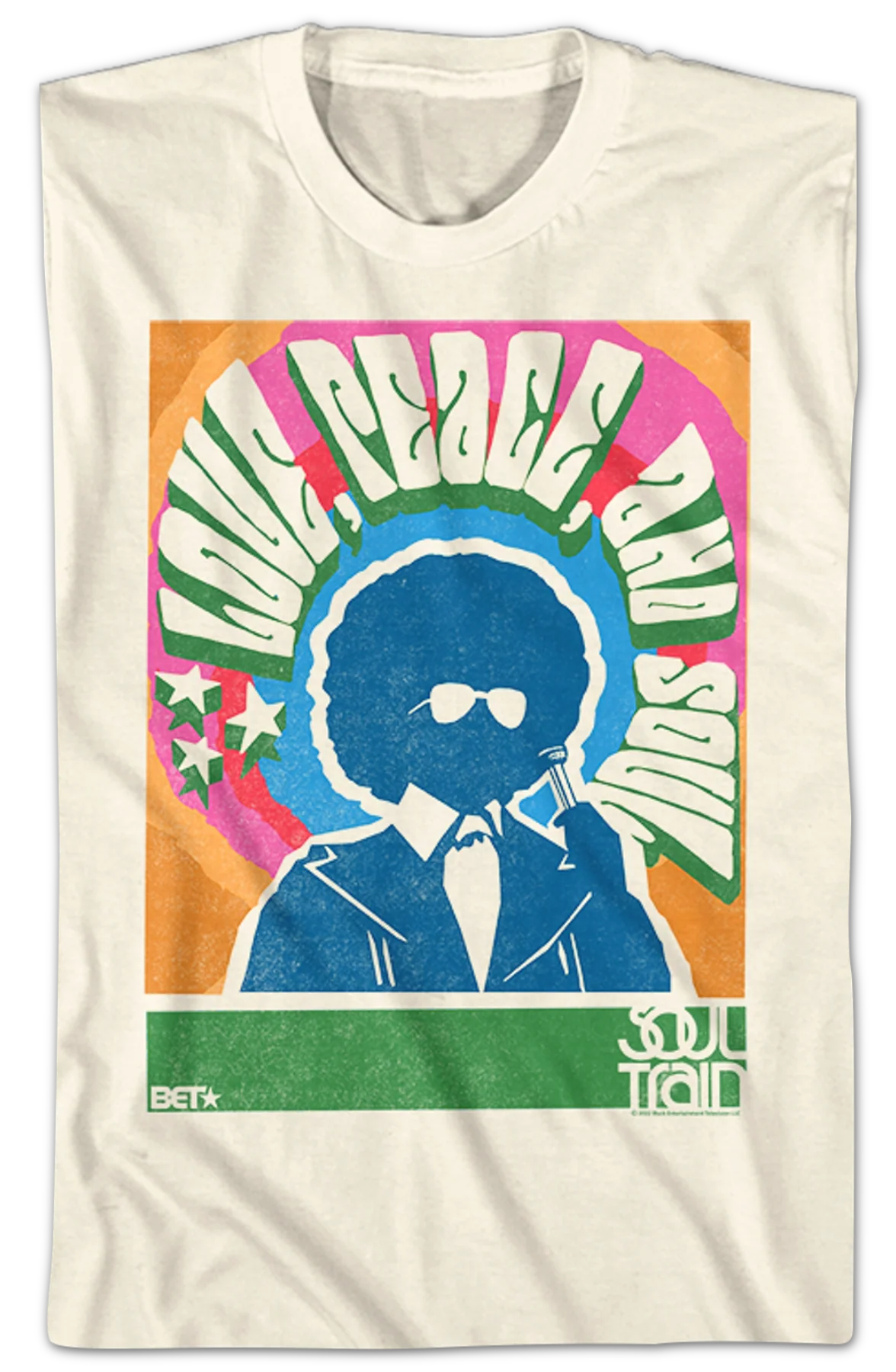Soul Train Love Peace And Soul T-Shirt - Image 2