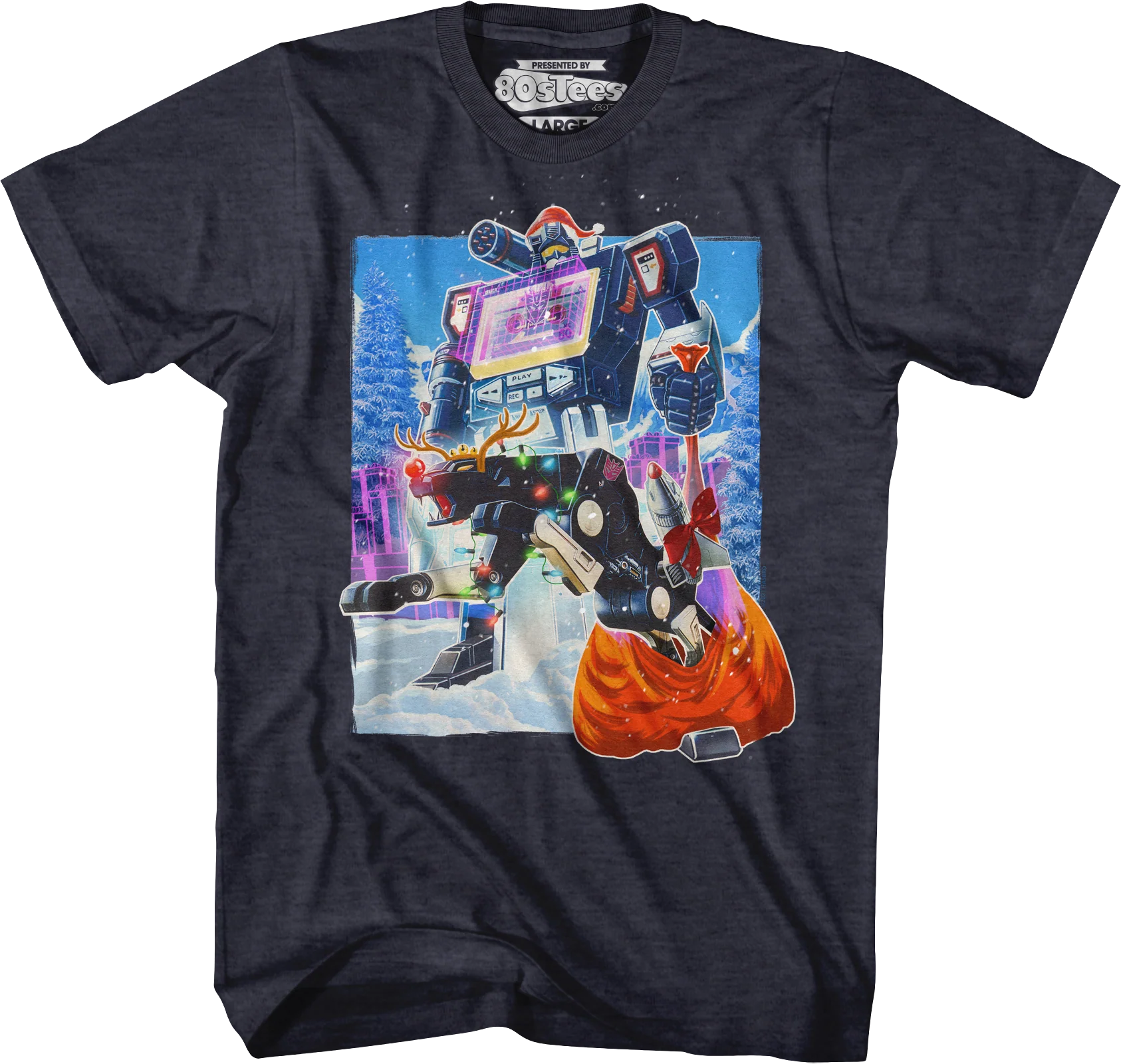 Soundwave Santa Claus Transformers T-Shirt