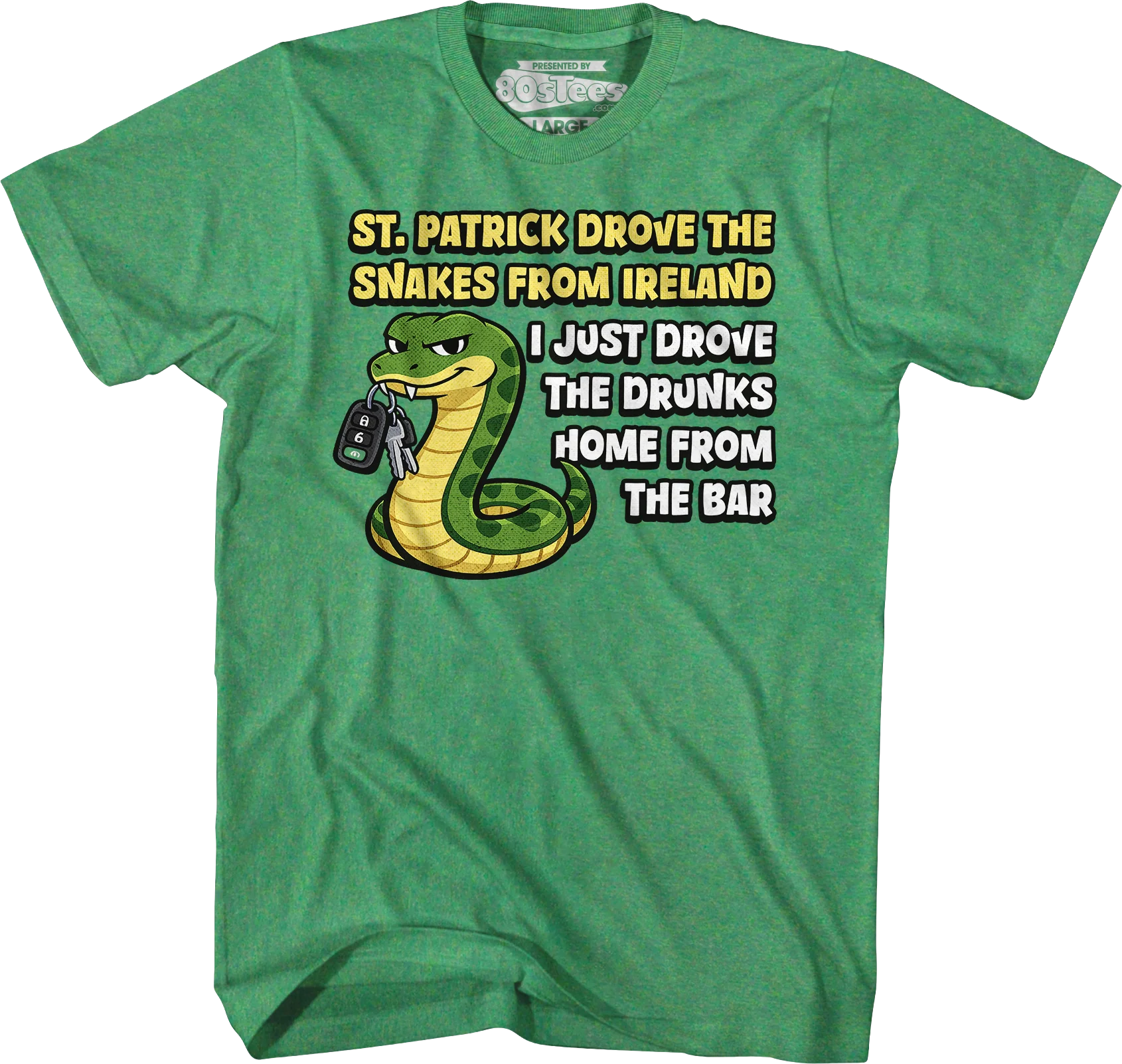 St. Patrick Drove The Snakes From Ireland T-Shirt - Image 3