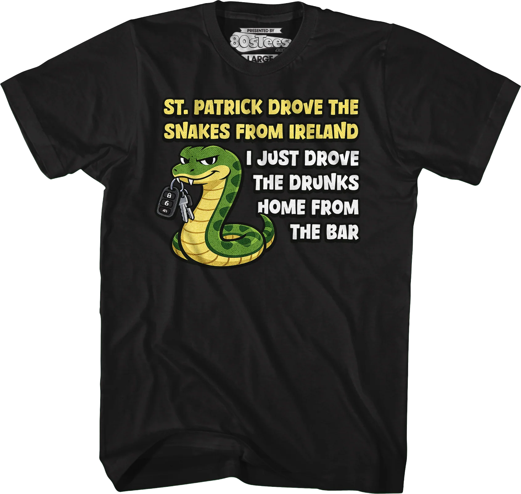 St. Patrick Drove The Snakes From Ireland T-Shirt - Image 4