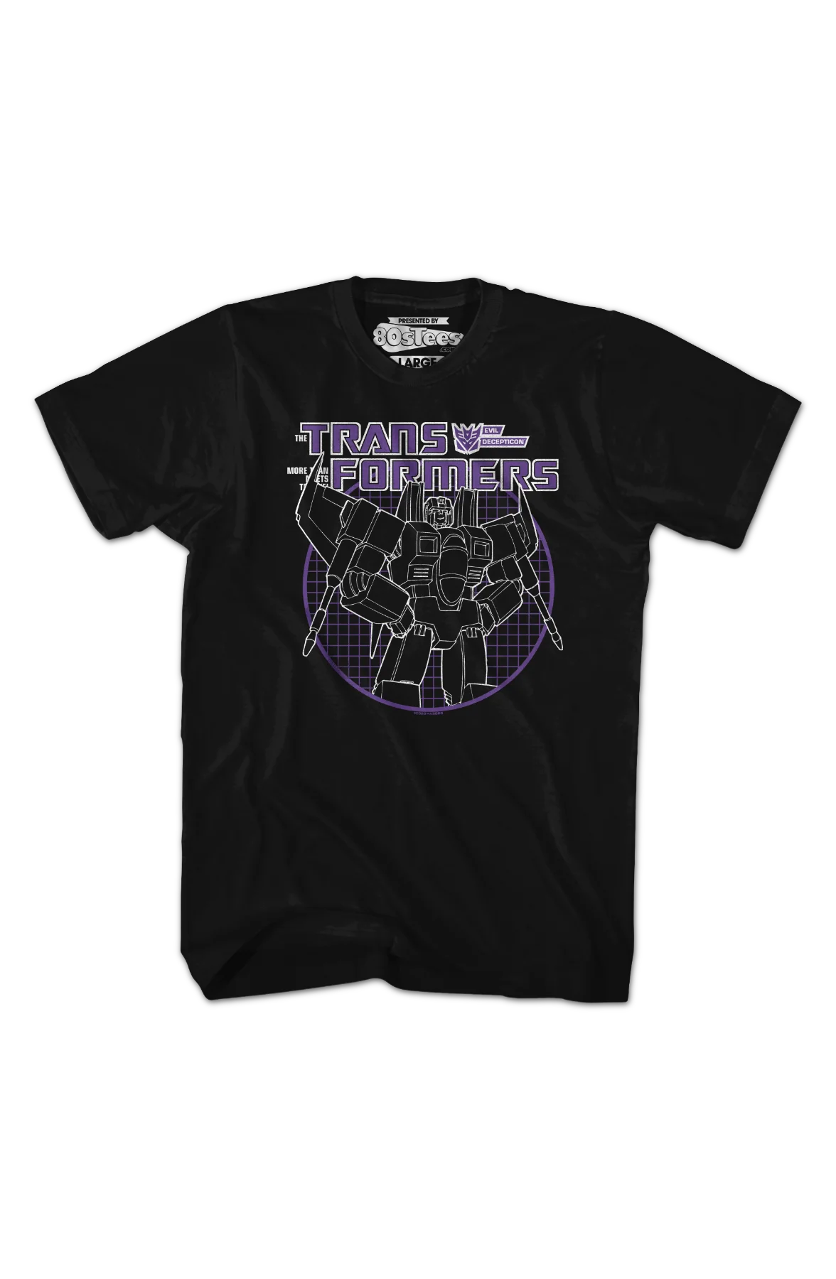 Starscream Circle Grid Transformers T-Shirt - Image 2