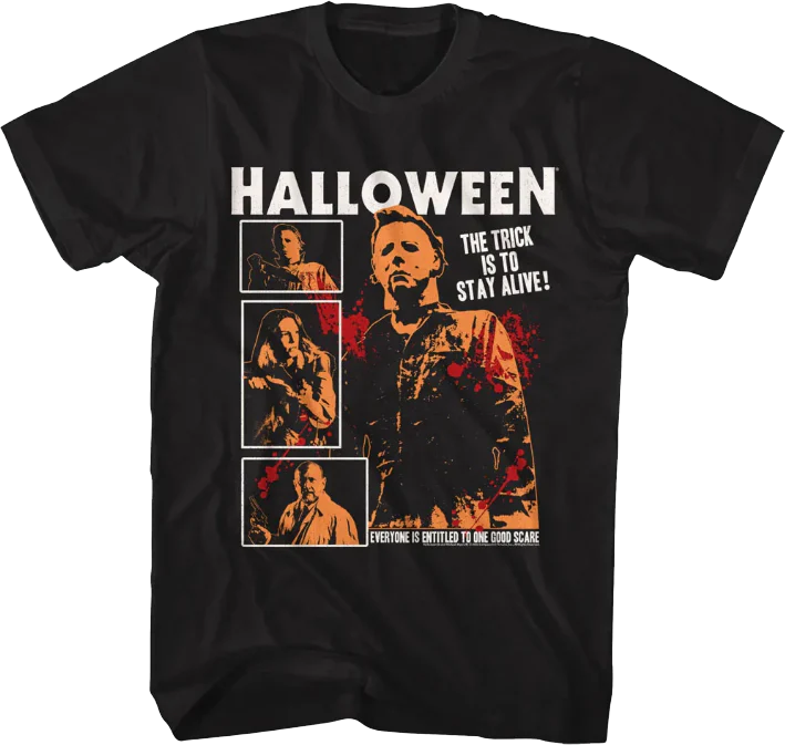 Stay Alive Collage Halloween T-Shirt