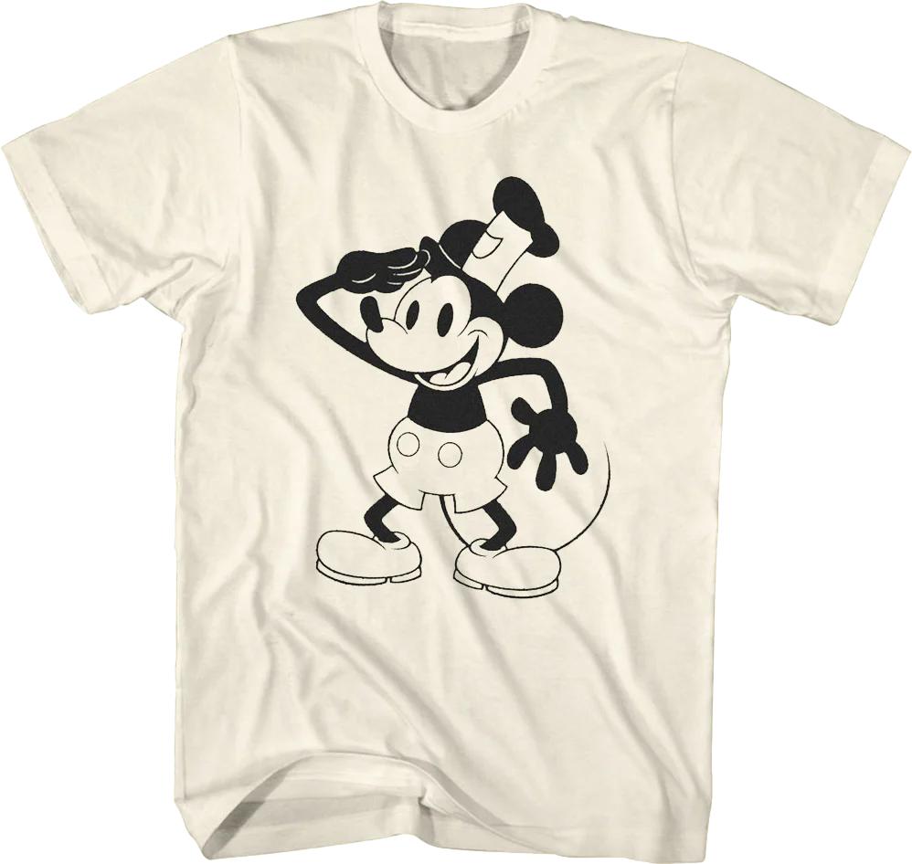 Steamboat Willie Salute Disney T-Shirt