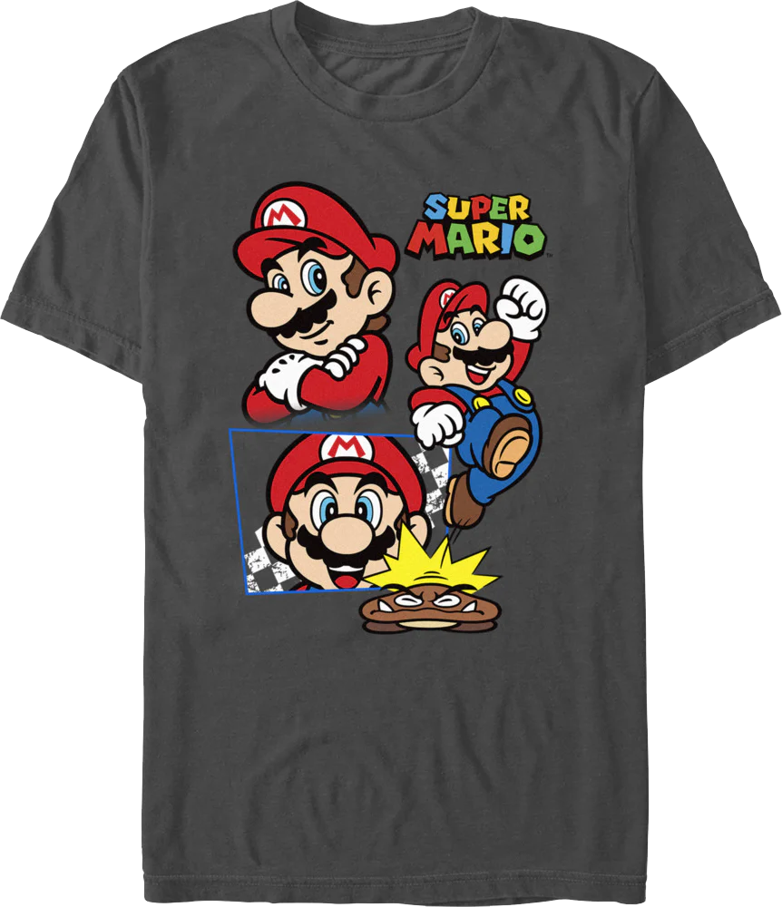 Super Mario Poses Collage Nintendo T-Shirt