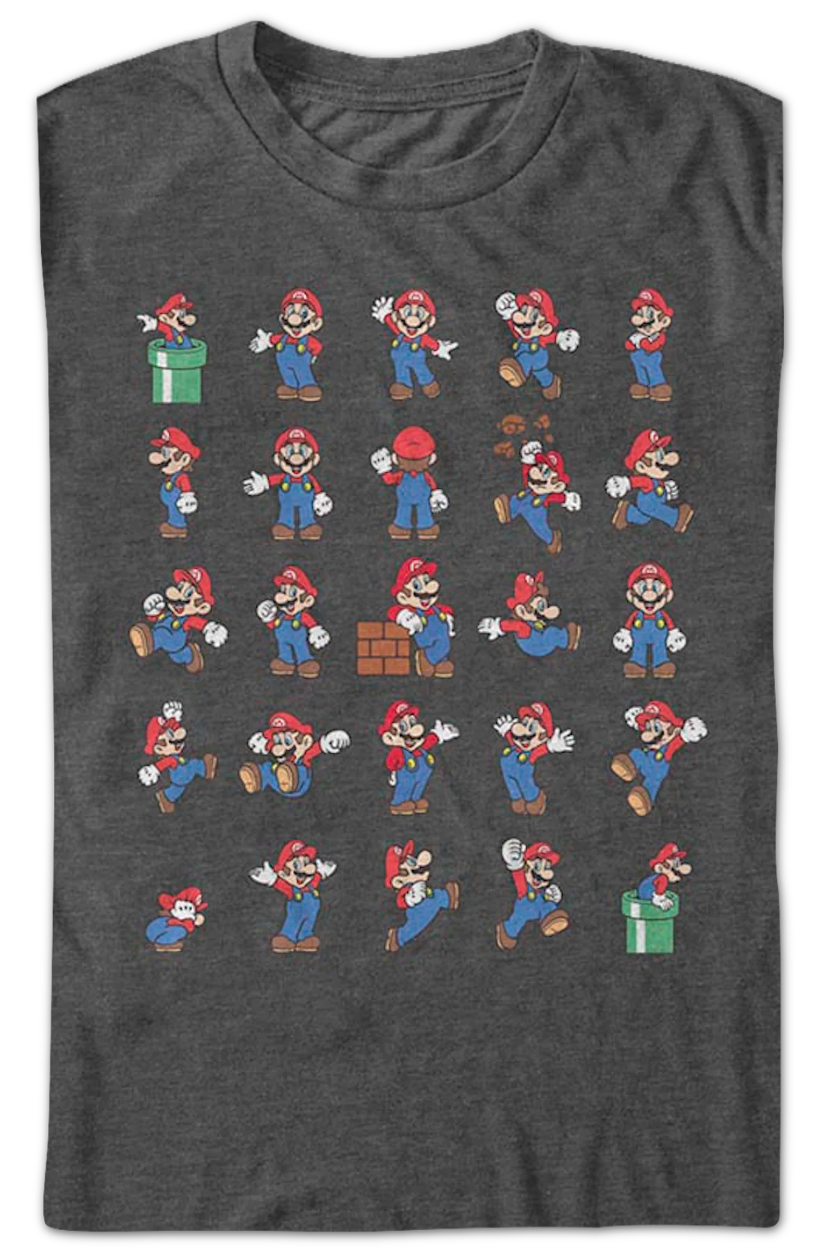 Super Mario Poses Nintendo T-Shirt - Image 2