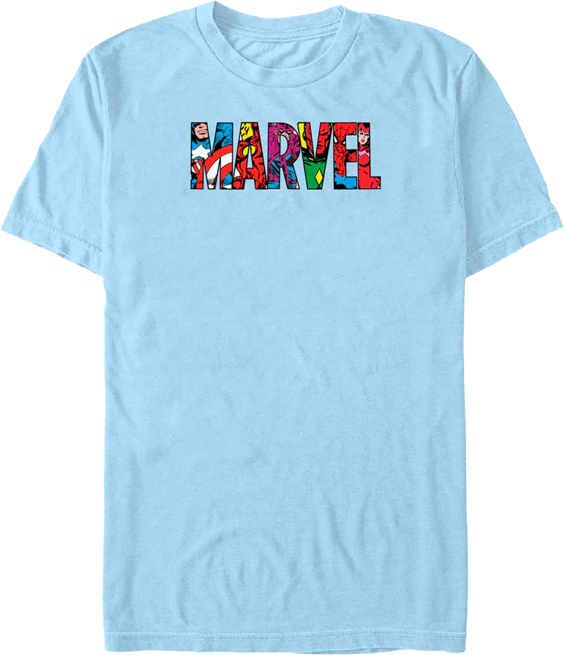 Superheroes Logo Marvel Comics T-Shirt