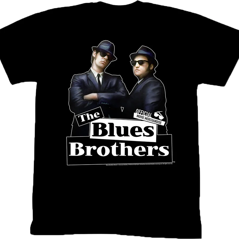 The Black Elwood and Jake The Blues Brothers T-Shirt