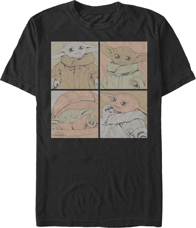 The Child Four Photos The Mandalorian Star Wars T-Shirt