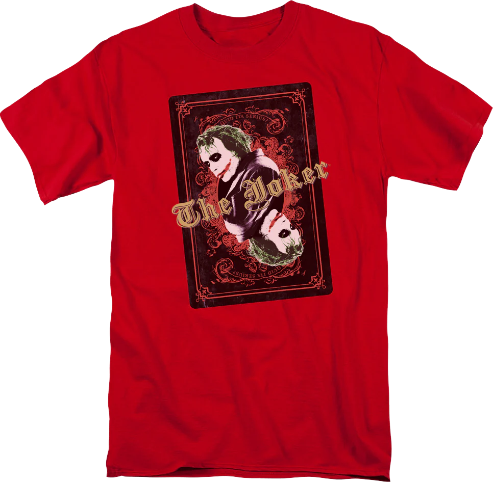 The Dark Knight The Joker Playing Card DC Comics T-Shirt