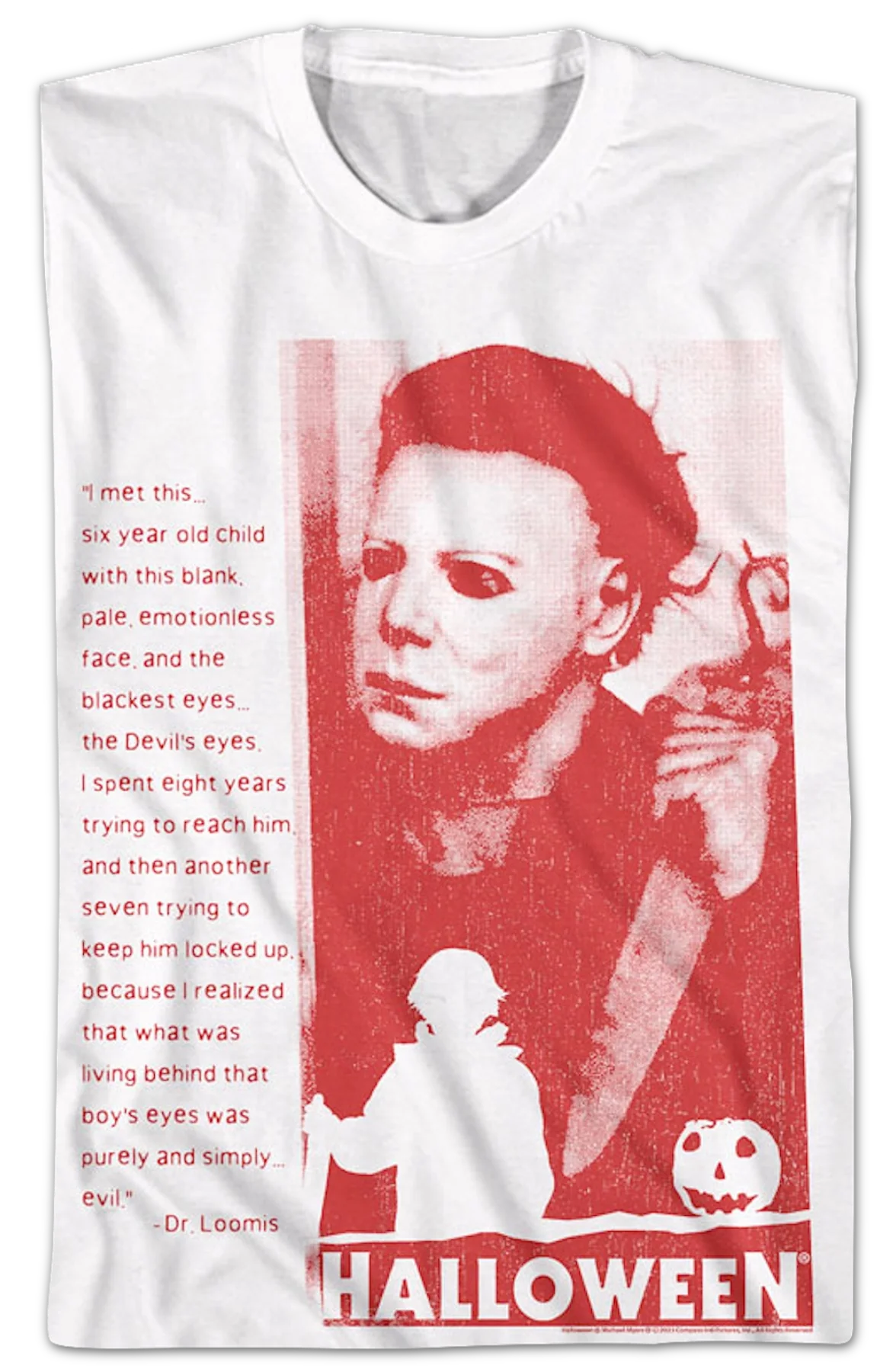 The Devil's Eyes Halloween T-Shirt - Image 2