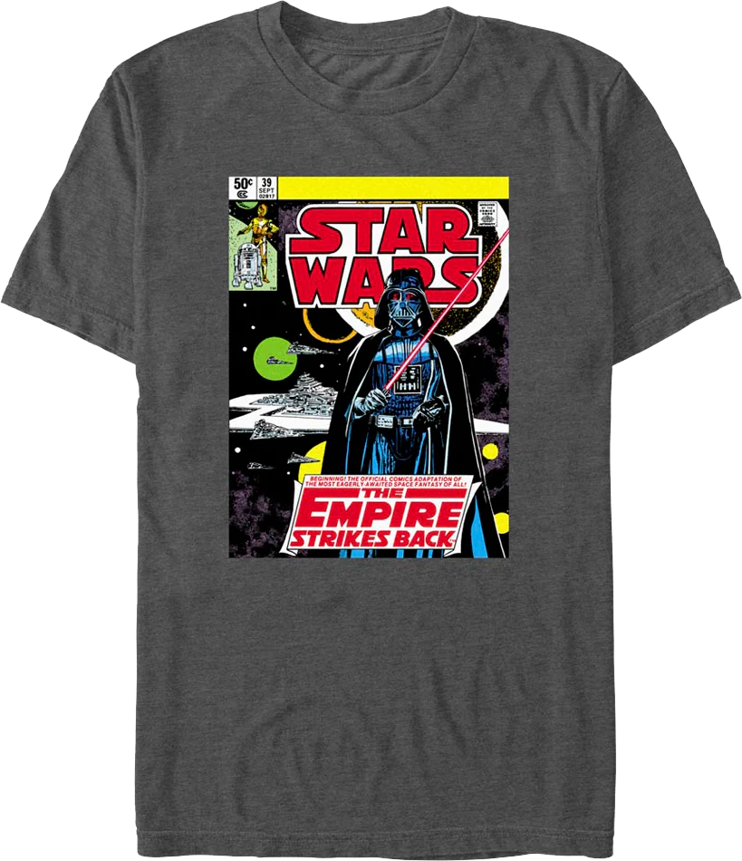 The Empire Strikes Back Comic Book Cover Star Wars T-Shirt