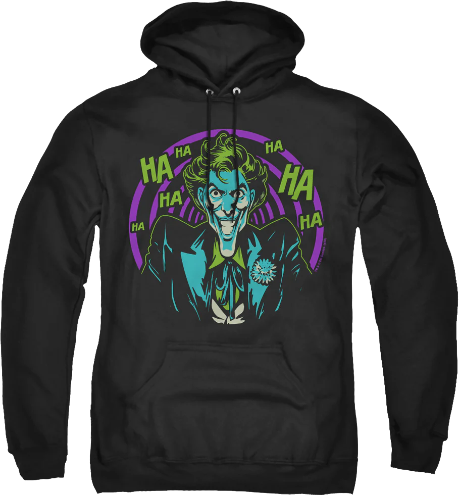 The Joker Spiraling Laughter DC Comics Hoodie