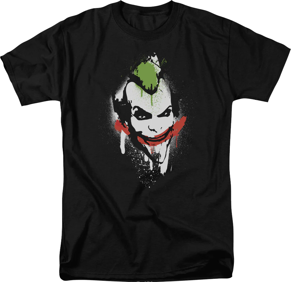 The Joker Spray Painted Smile DC Comics T-Shirt