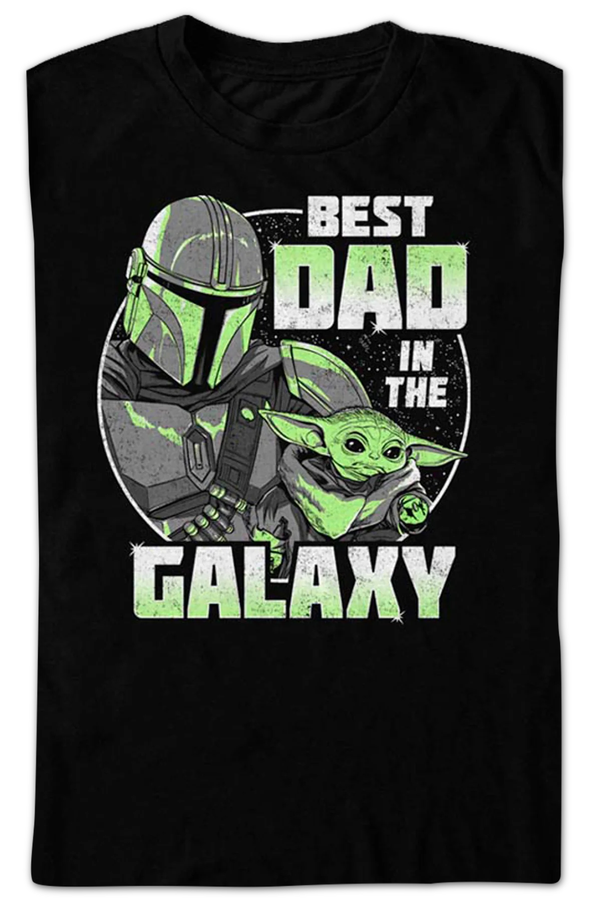 The Mandalorian Best Dad In The Galaxy Star Wars T-Shirt - Image 2