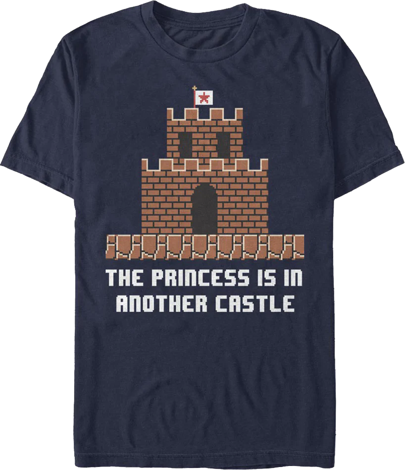 The Princess Is In Another Castle Super Mario Bros. T-Shirt