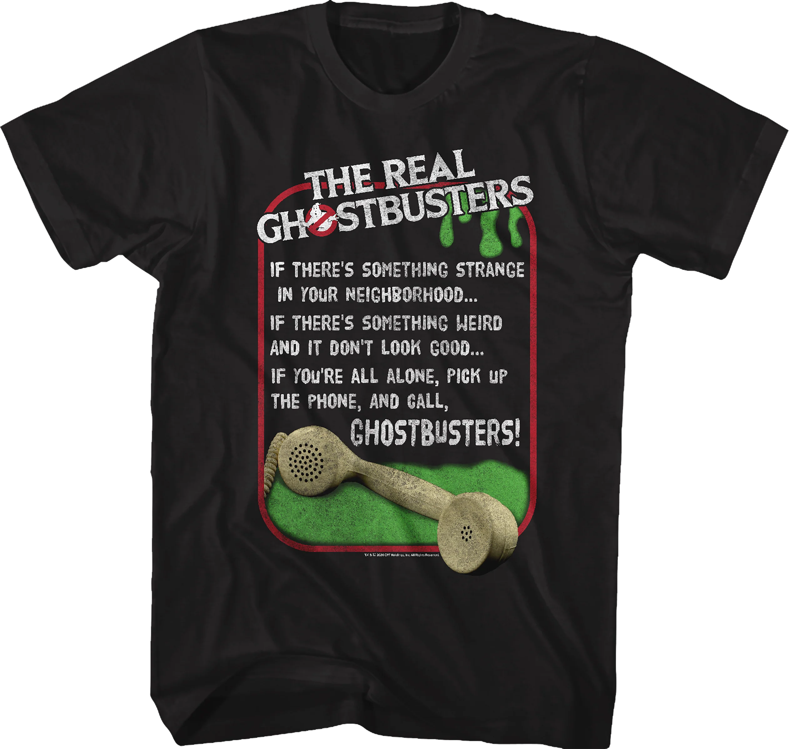Theme Song Lyrics Real Ghostbusters T-Shirt