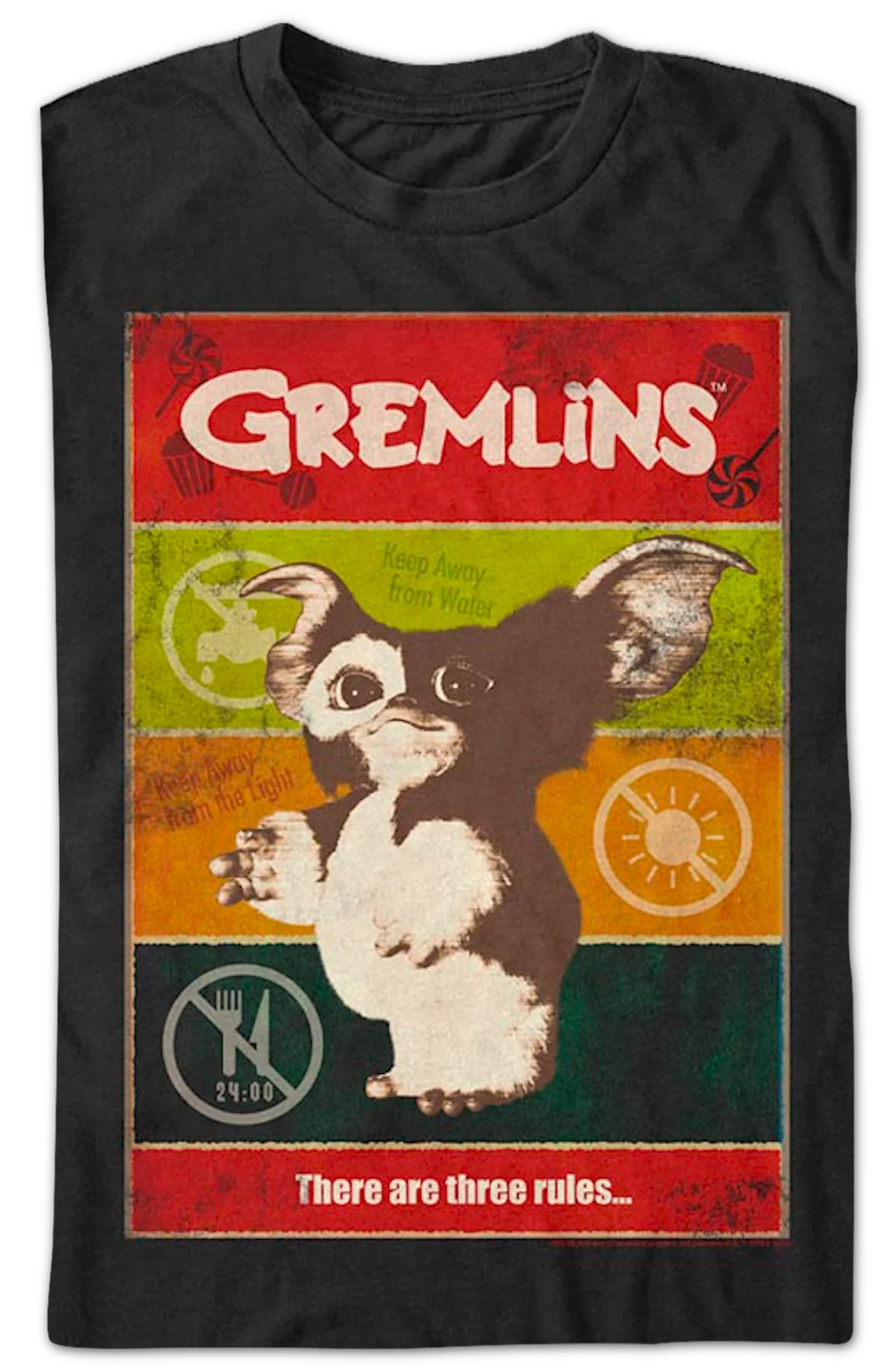 There Are Three Rules Gremlins T-Shirt - Image 2