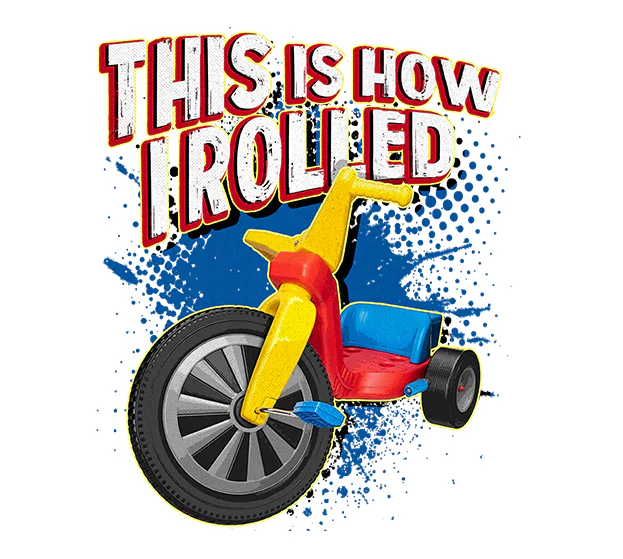 This Is How I Rolled 3"x3" Sticker
