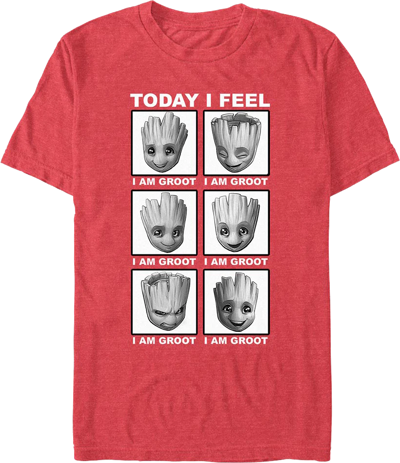 Today I Feel Groot Guardians Of The Galaxy T-Shirt