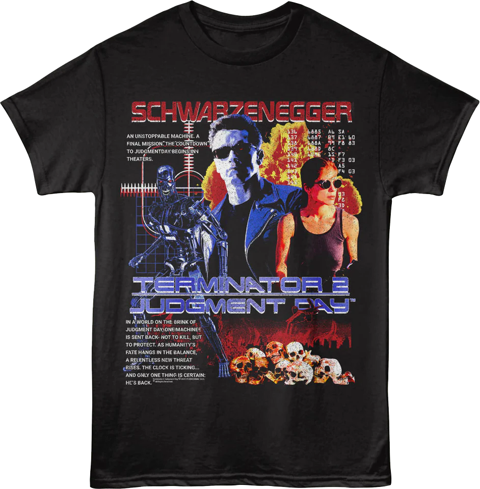 Unstoppable Machine Collage Terminator 2 T-Shirt