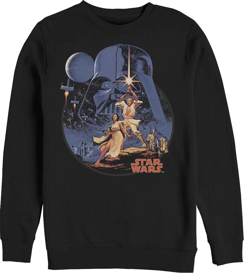 Vintage Episode IV Poster Star Wars Sweatshirt