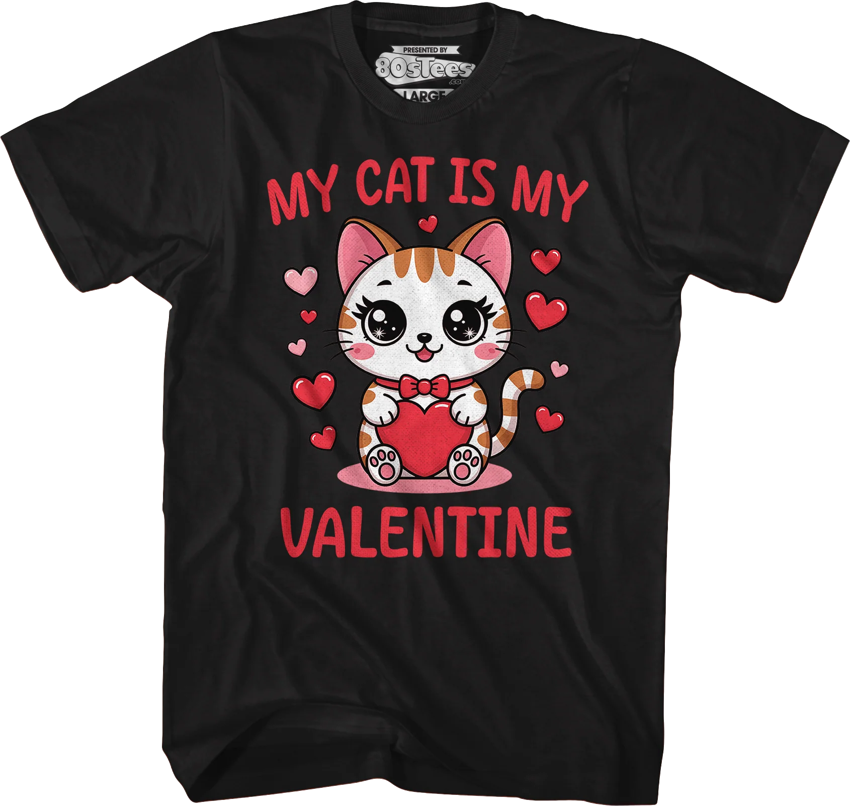 Vintage My Cat Is My Valentine T-Shirt