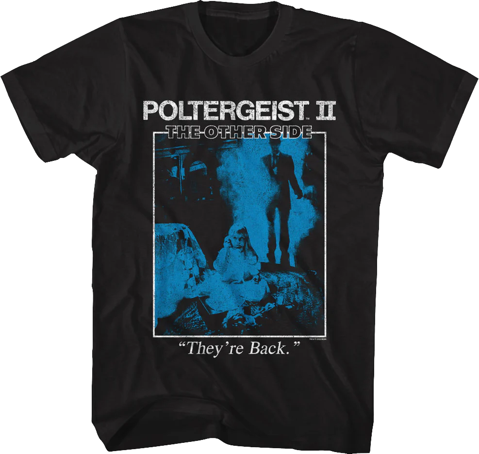 Vintage They're Back Poster Poltergeist II T-Shirt