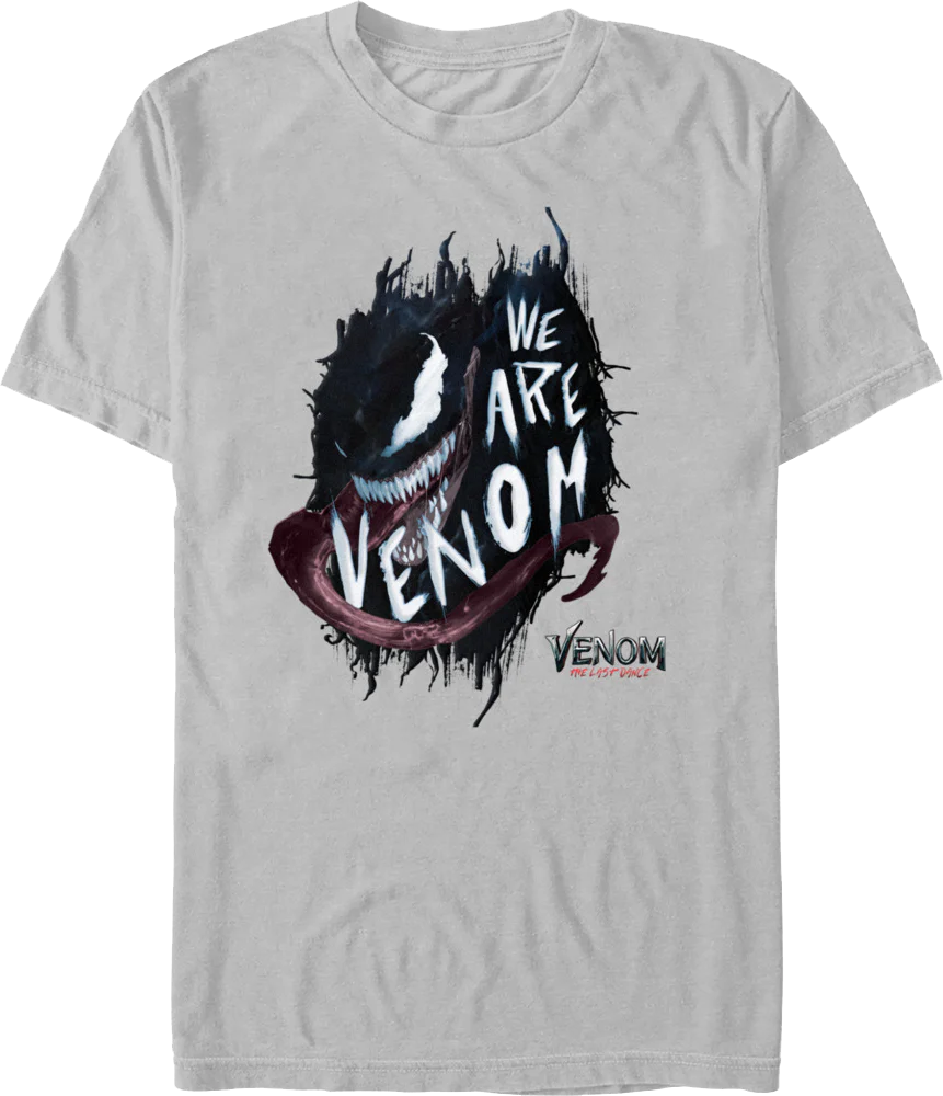 We Are Venom Splattered Venom: The Last Dance Marvel Comics T-Shirt - Image 2