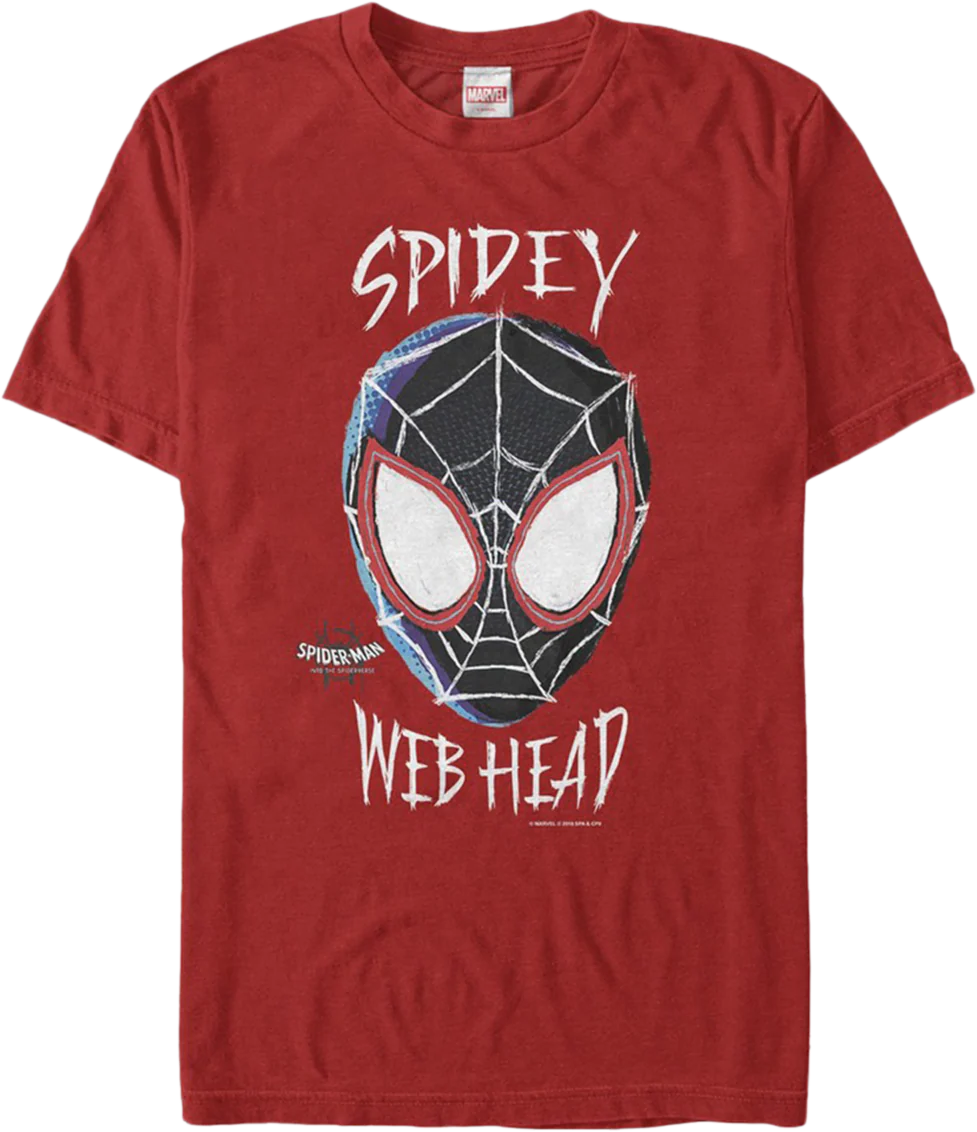 Web Head Spider-Man Into The Spider-Verse T-Shirt