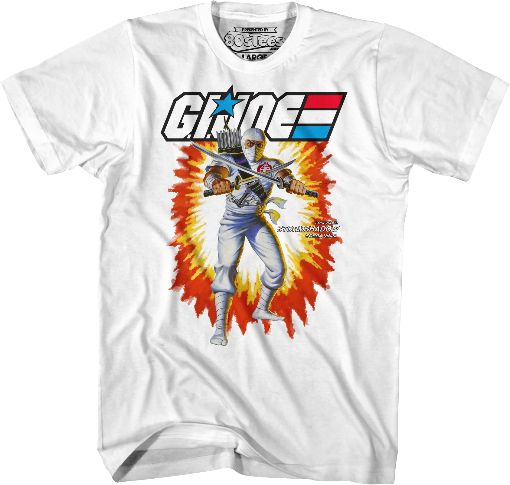 White Box Art Storm Shadow GI Joe T-Shirt