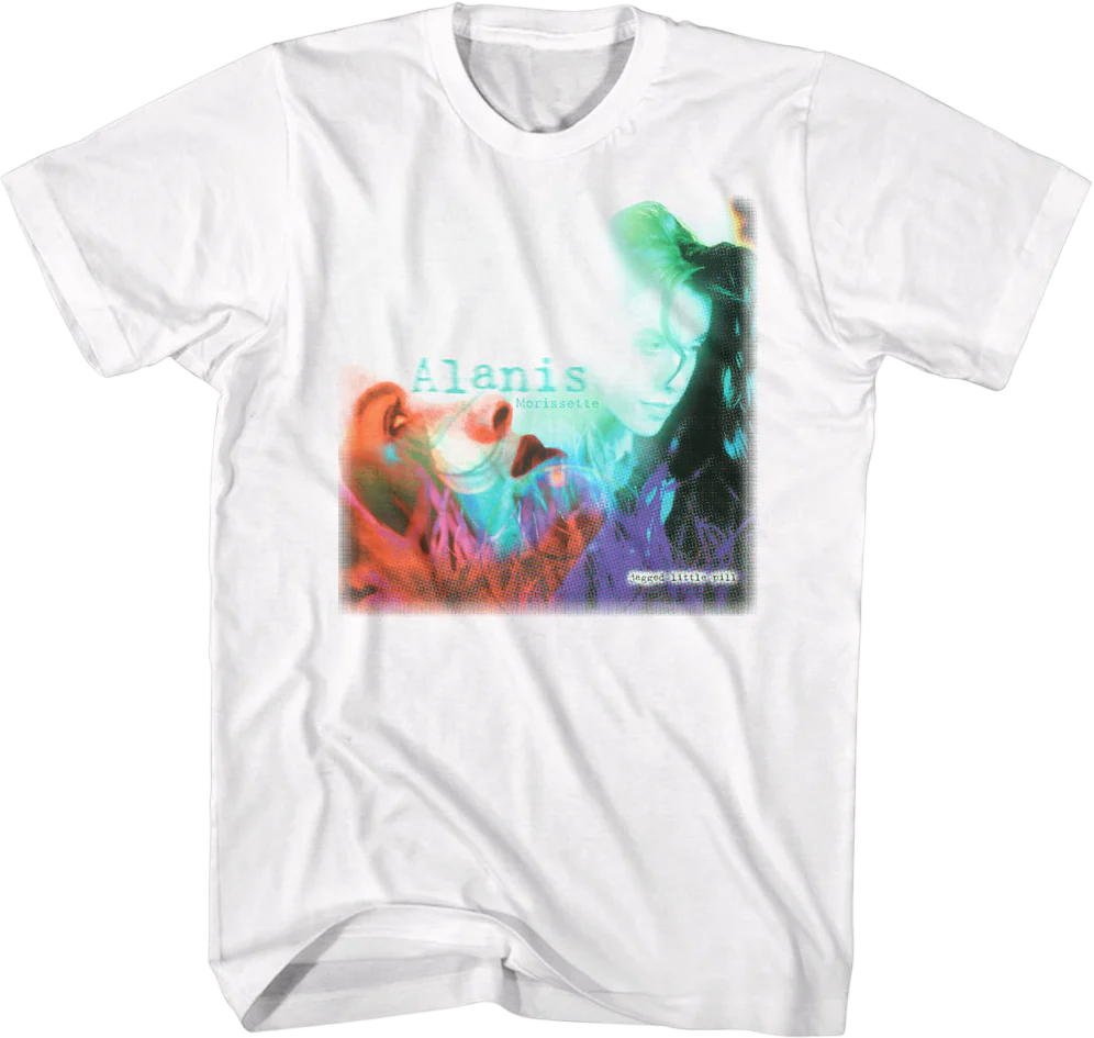 White Jagged Little Pill Alanis Morissette T-Shirt