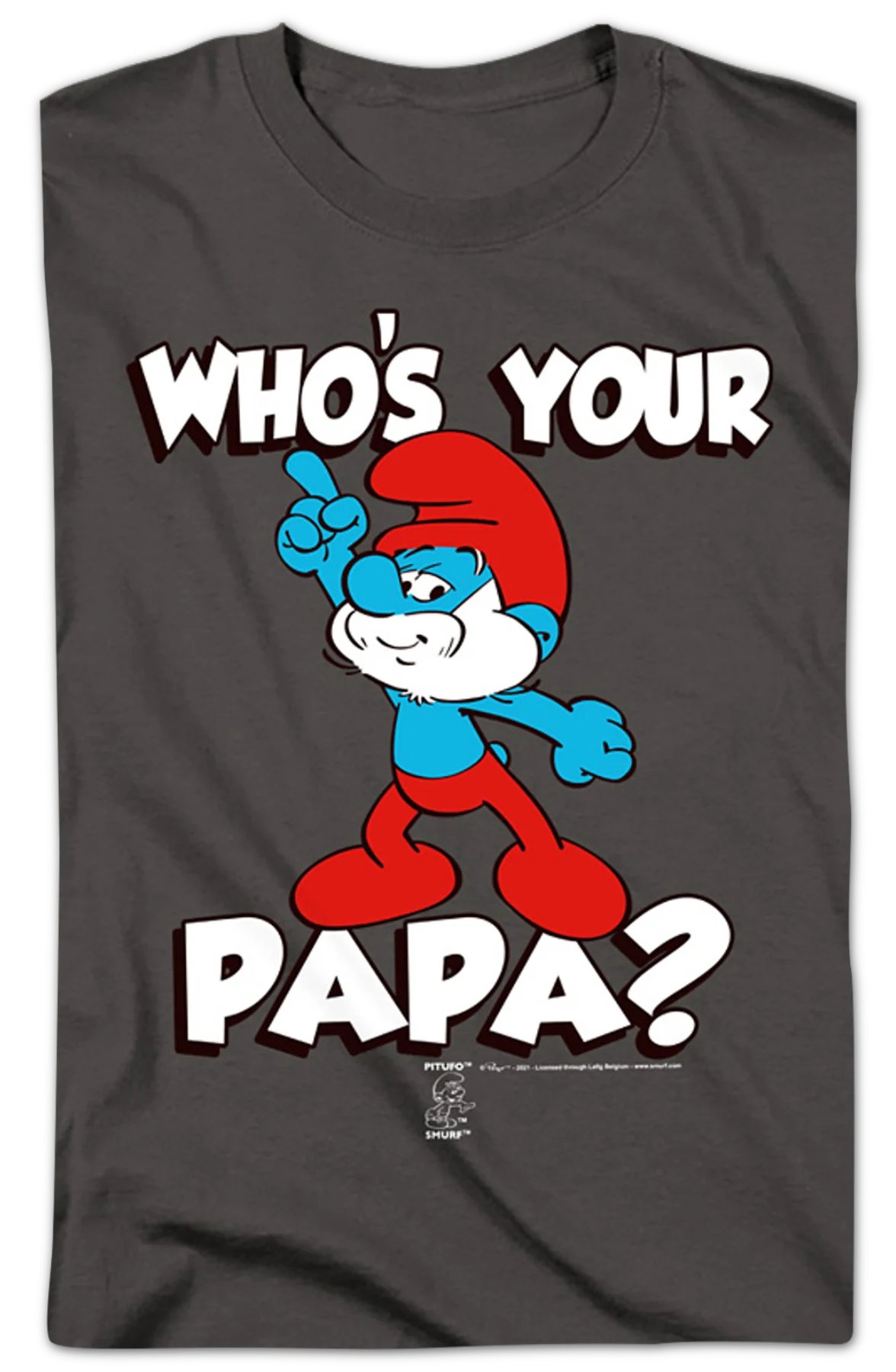 Who's Your Papa? Smurfs T-Shirt - Image 2
