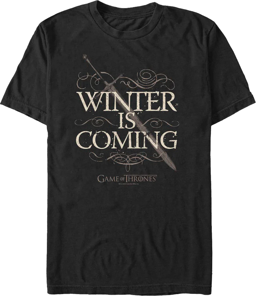 Winter Is Coming Game Of Thrones T-Shirt