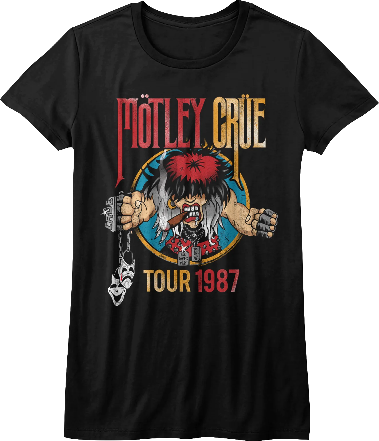 Womens 1987 Tour Motley Crue Shirt