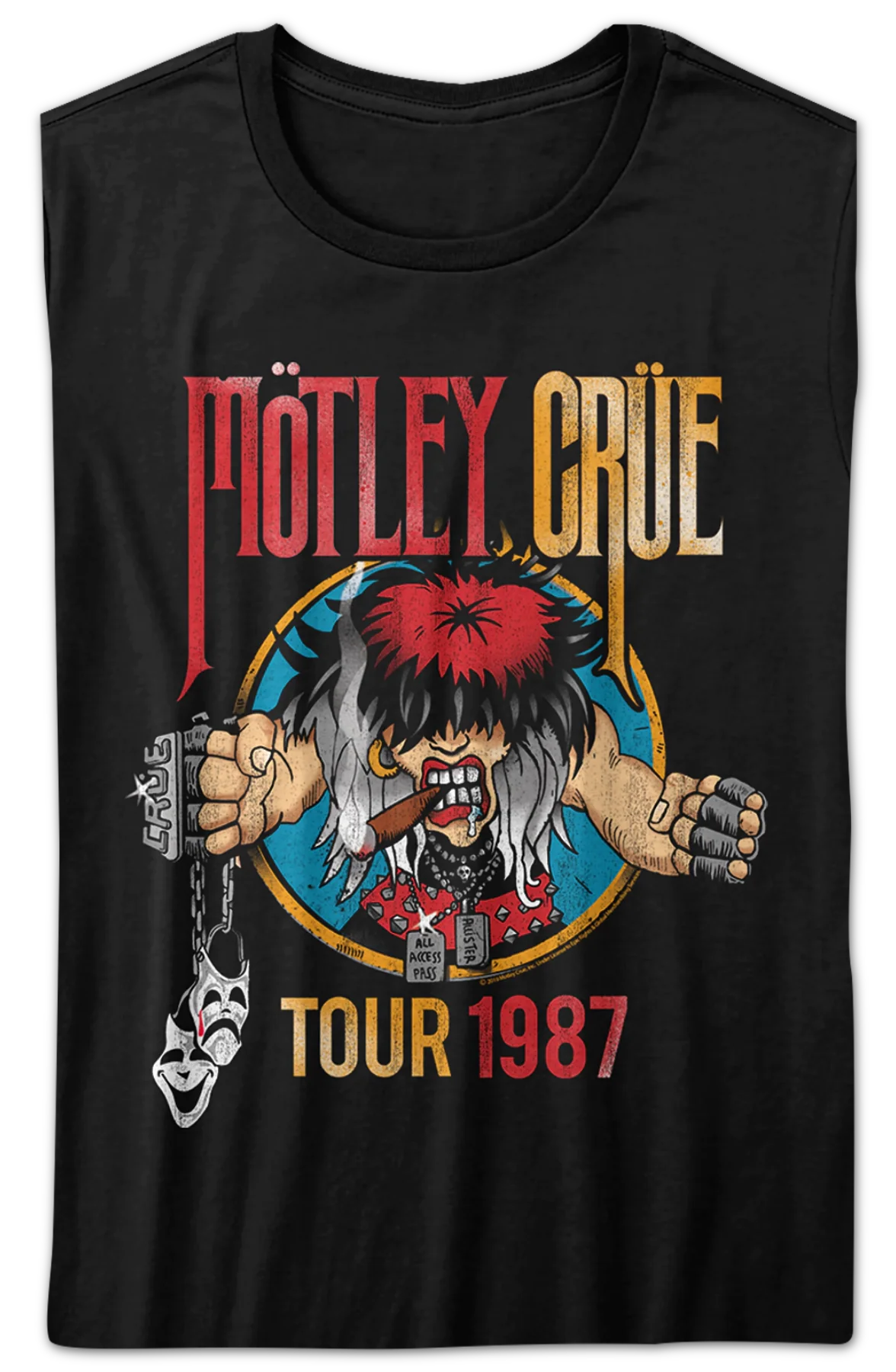 Womens 1987 Tour Motley Crue Shirt - Image 2