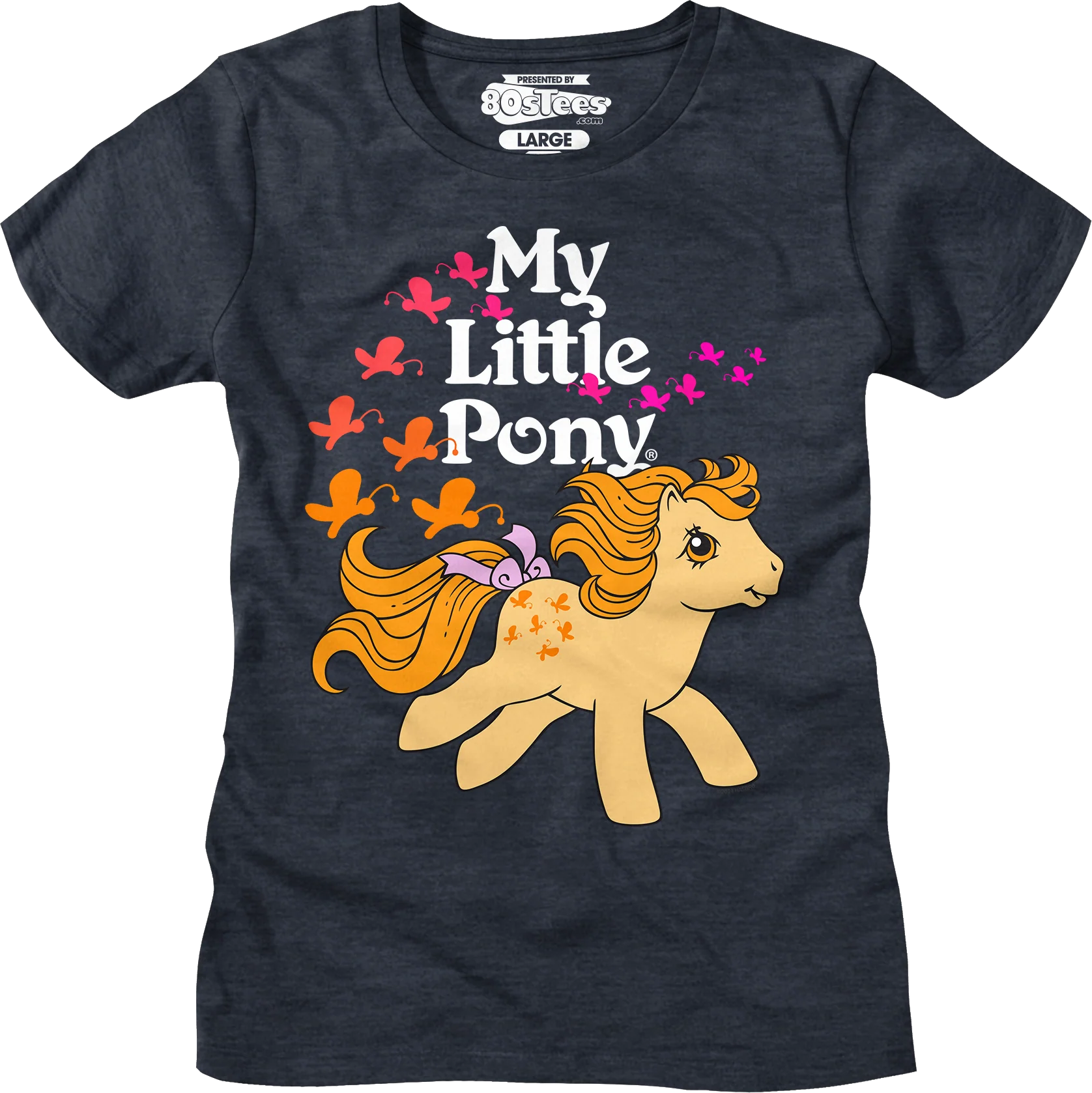 Womens Butterscotch Butterflies My Little Pony Shirt - Image 5