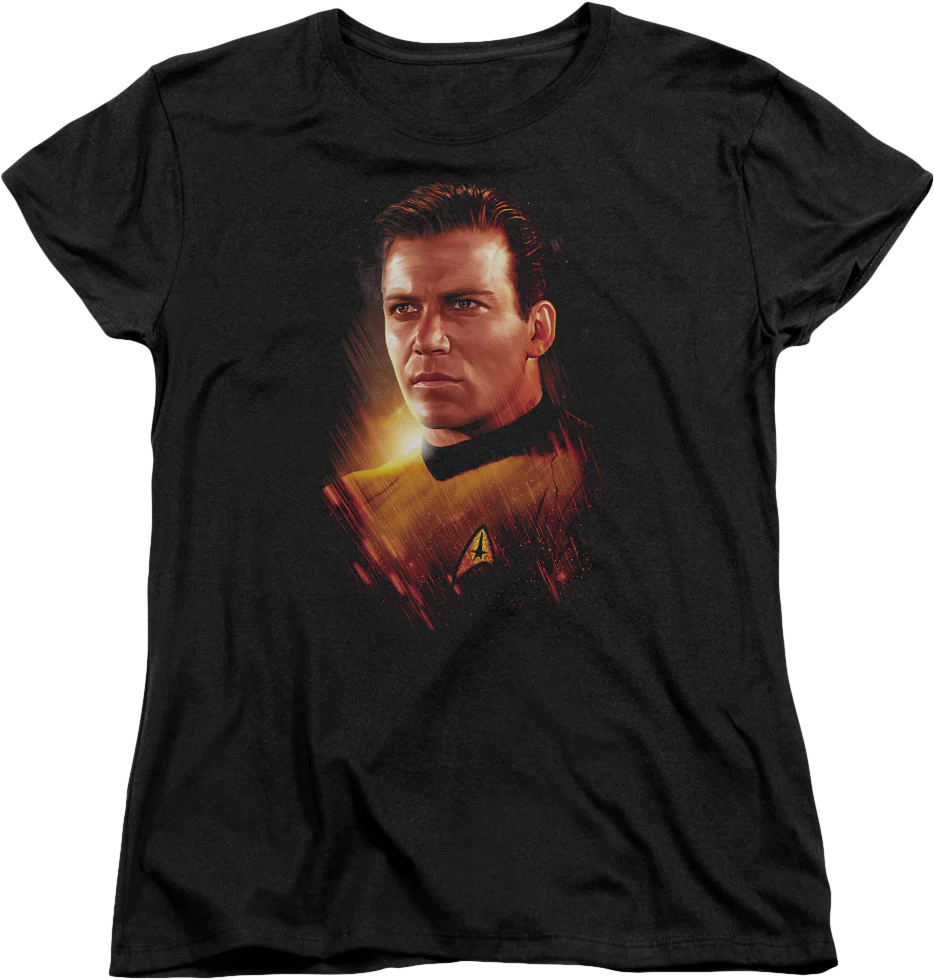 Womens Captain James T. Kirk Star Trek Shirt