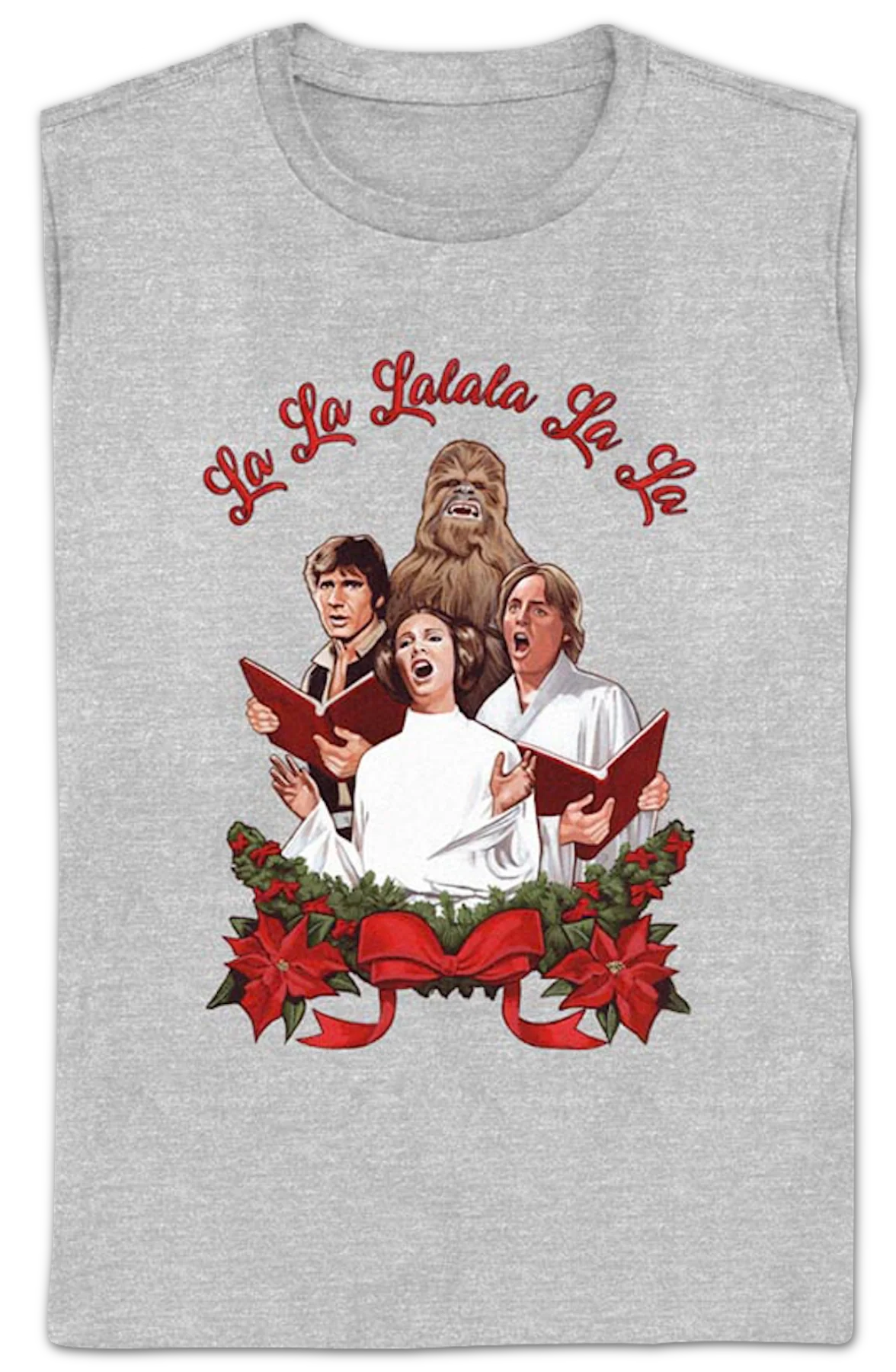 Womens Christmas Carolers Star Wars Shirt - Image 2