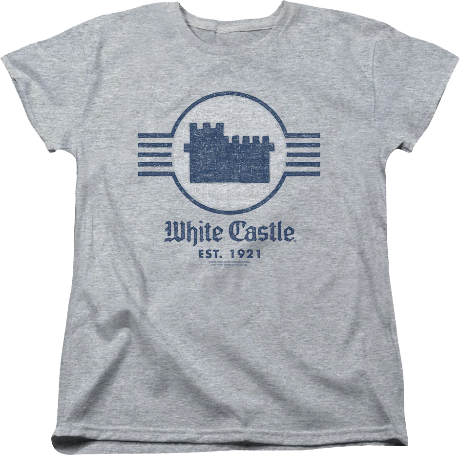 Womens Est. 1921 White Castle Shirt