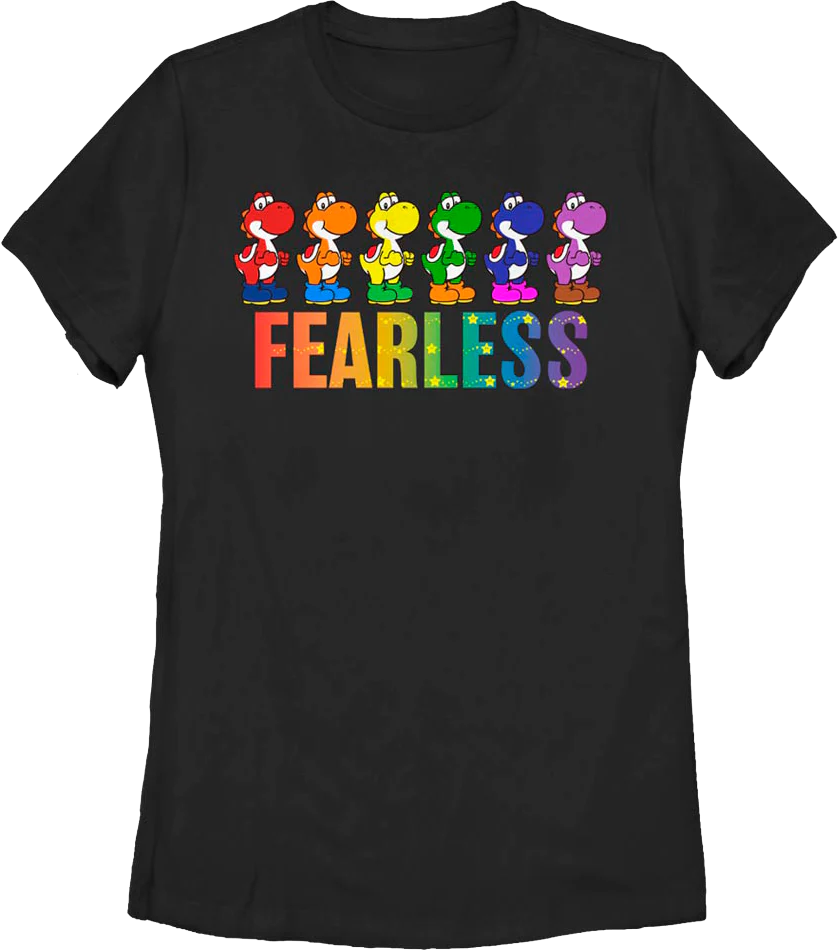 Womens Fearless Yoshi Super Mario Bros. Shirt