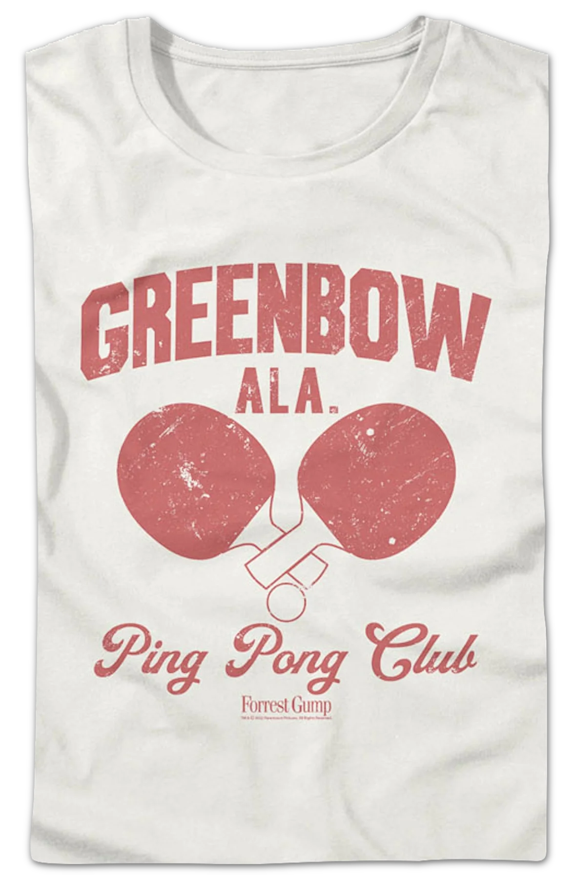 Womens Greenbow Ping Pong Club Forrest Gump Shirt - Image 2