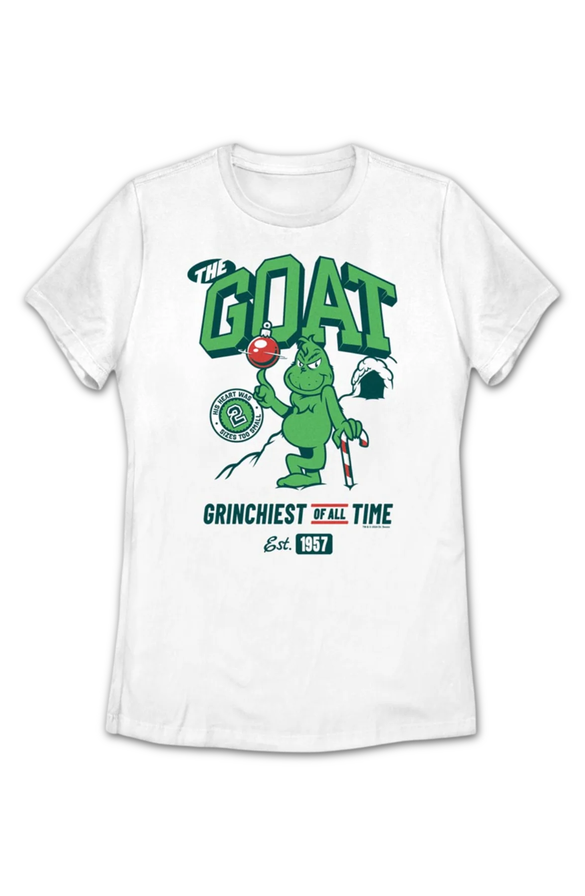 Womens Grinchiest Of All Time Dr. Seuss Shirt - Image 2