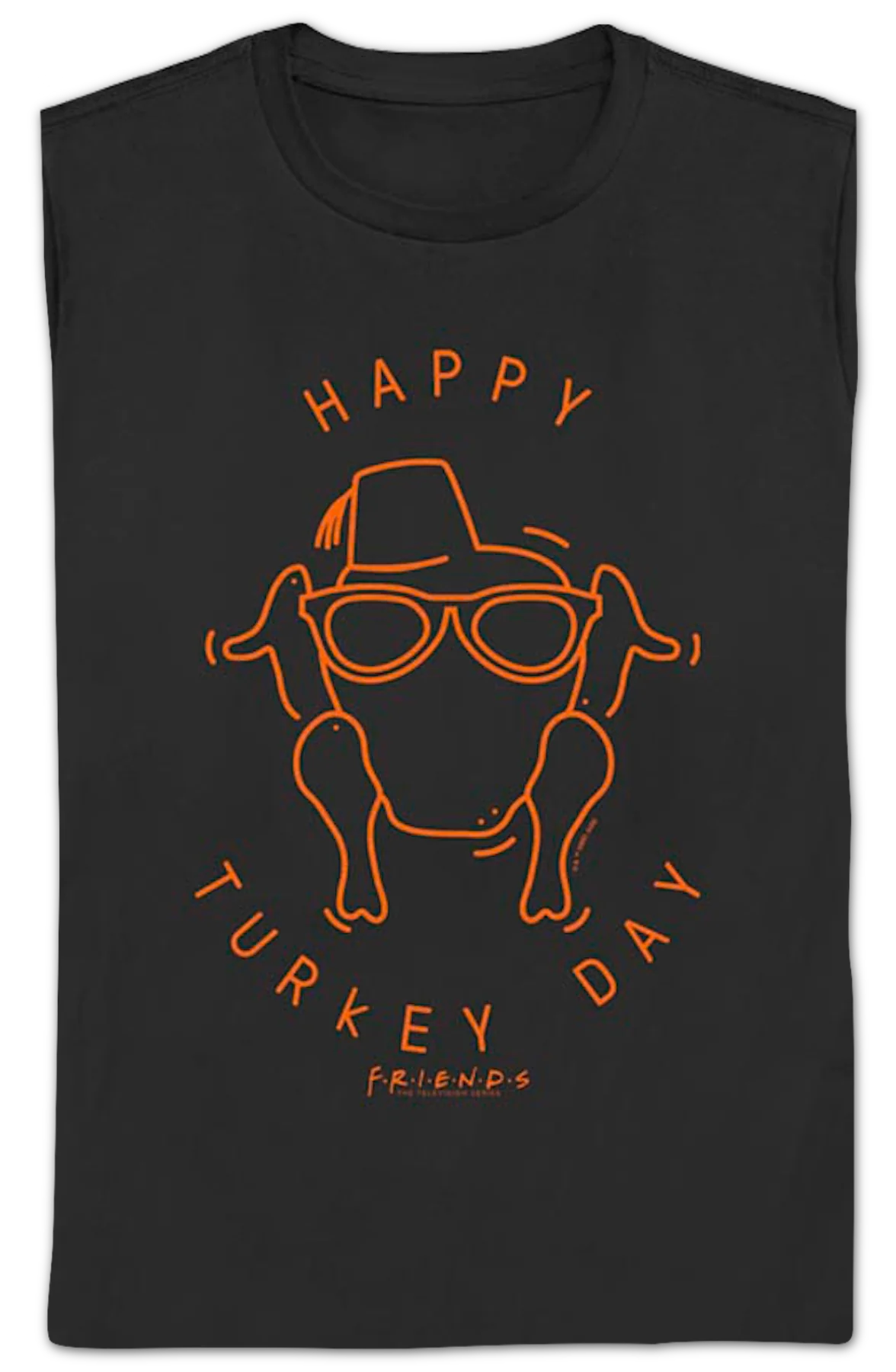 Womens Happy Turkey Day Friends Shirt - Image 2
