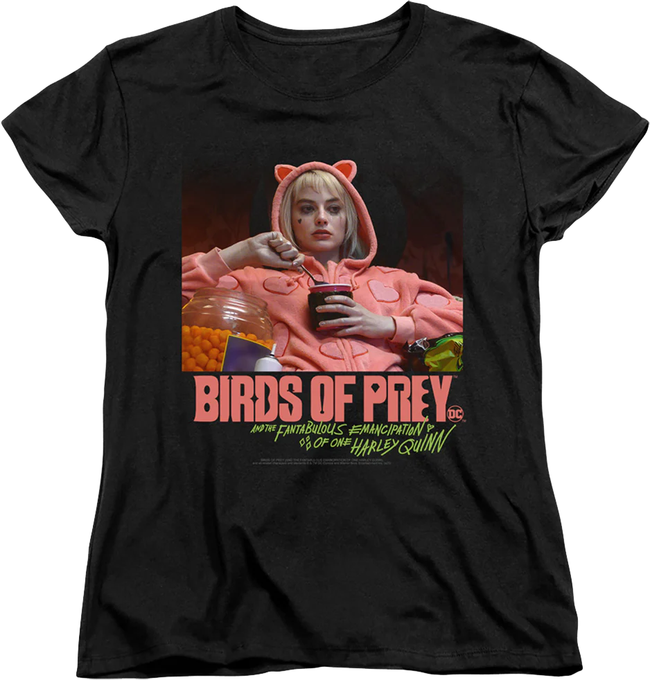 Womens Harley Quinn Love Stinks Birds Of Prey Shirt