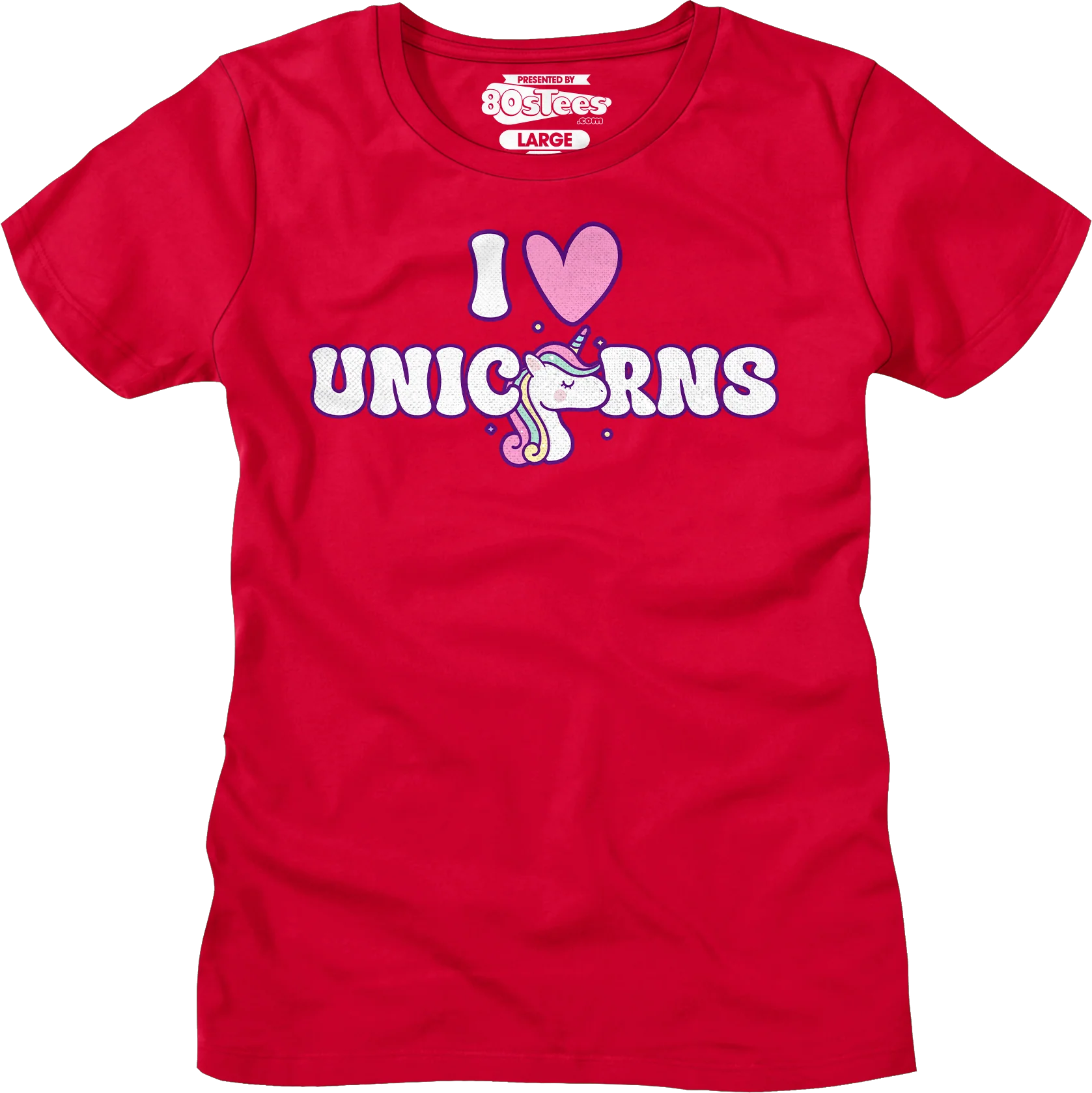 Womens I Love Unicorns Shirt - Image 4
