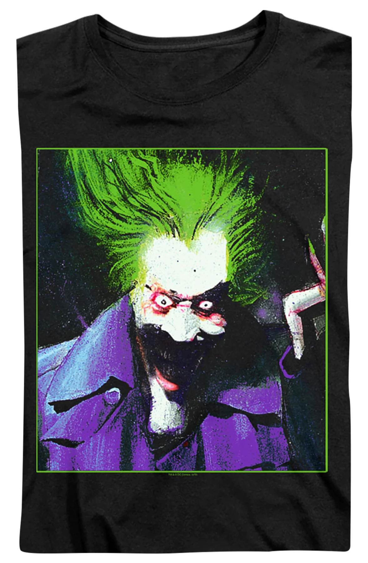 Womens Joker Painting DC Comics Shirt - Image 2